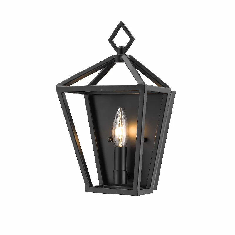 Dimmable Industrial Lighting for Ambiance ControlSingle Lamp Wall Sconce - Matte Black - 4.5in. Extension - E12 Candelabra Base Dimmable Industrial Lighting for Ambiance ControlSingle Lamp Wall Sconce - Matte Black - 4.5in. Extension - E12 Candelabra Base