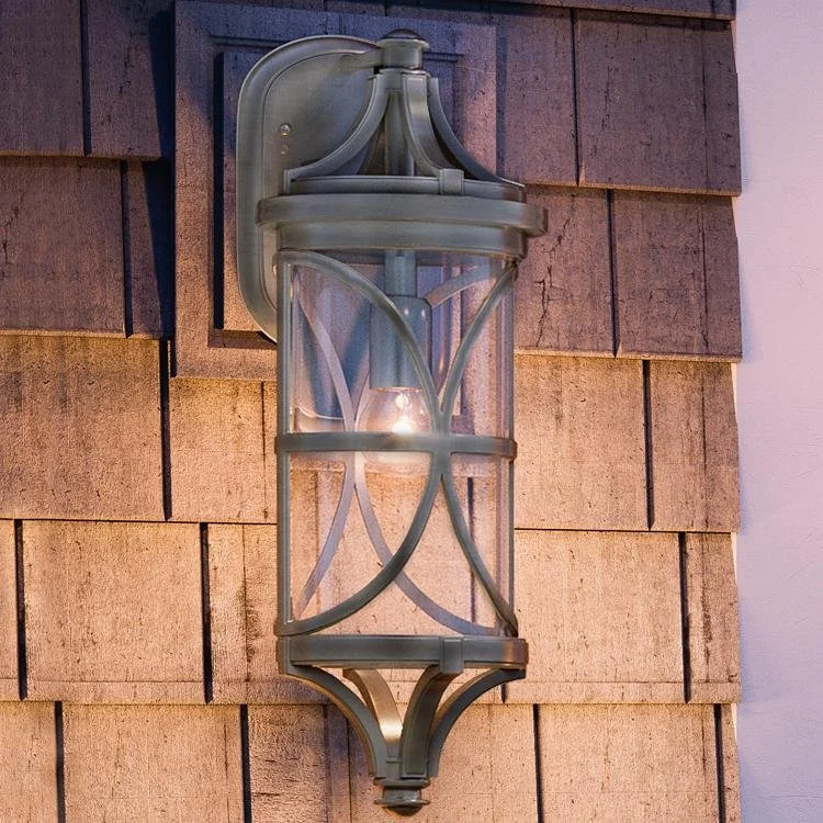 Industrial Emergency Lighting for Safety in FactoriesUHP1189 Rustic Outdoor Wall Light, 25-1/2" x 9", Aged Pewter Finish, Brussels Collection Industrial Emergency Lighting for Safety in FactoriesUHP1189 Rustic Outdoor Wall Light, 25-1/2" x 9", Aged Pewter Finish, Brussels Collection
