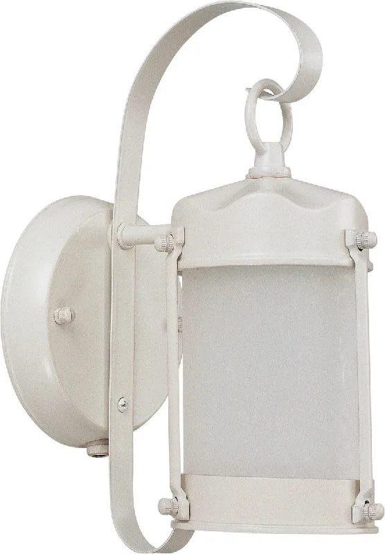 Nuvo Lighting 60-43944-LED Signature Collection One Light Exterior Outdoor Wall Lantern in White Finish Nuvo Lighting 60-43944-LED Signature Collection One Light Exterior Outdoor Wall Lantern in White Finish