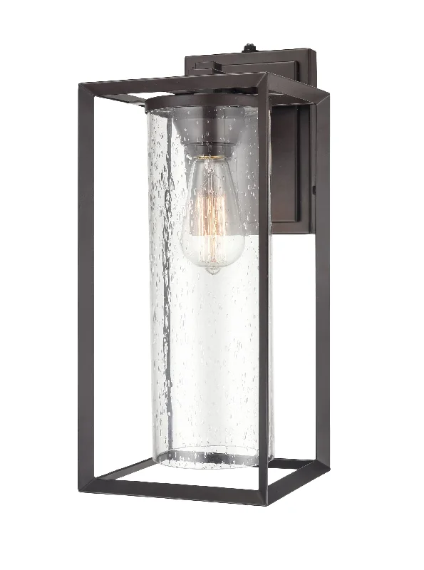 Industrial Emergency Lighting for Safety in FactoriesWheatland Outdoor Wall Sconce - Powder Coat Bronze - Clear Seeded Glass - 8.875in. Extension - E26 Medium Base Industrial Emergency Lighting for Safety in FactoriesWheatland Outdoor Wall Sconce - Powder Coat Bronze - Clear Seeded Glass - 8.875in. Extension - E26 Medium Base