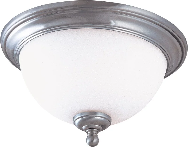 Nuvo Lighting 60-1805 Glenwood Collection Two Light Flush Ceiling Fixture in Brushed Nickel Finish Nuvo Lighting 60-1805 Glenwood Collection Two Light Flush Ceiling Fixture in Brushed Nickel Finish
