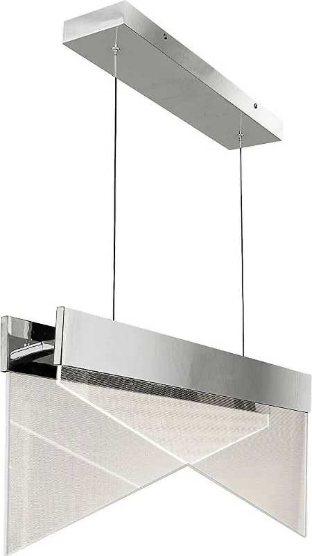 Quoizel Lighting PCIM130C Impulse Collection Integrated LED Hanging Linear Pendant Chandelier in Aluminum Finish Quoizel Lighting PCIM130C Impulse Collection Integrated LED Hanging Linear Pendant Chandelier in Aluminum Finish