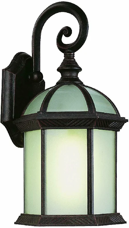 Trans Globe Lighting PL-44181BLK-LED One Light GU24 Outdoor Wall Mount Lantern in Black Finish Trans Globe Lighting PL-44181BLK-LED One Light GU24 Outdoor Wall Mount Lantern in Black Finish