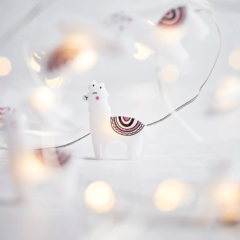 String Lights with Edison Bulbs for Rustic Ambiance20 Llama Micro Fairy Lights