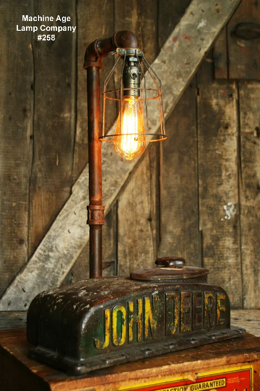 Low - Bay Industrial Lighting Fixtures for Small FactoriesSteampunk Industrial Lamp, Antique John Deere Farm Tractor B - SOLD Low - Bay Industrial Lighting Fixtures for Small FactoriesSteampunk Industrial Lamp, Antique John Deere Farm Tractor B - SOLD