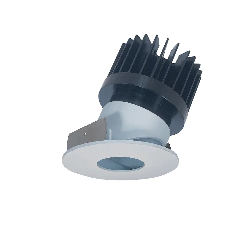 String Lights for Camping TripsNora Lighting NIO-4RPHA40XWW/HL 4" Iolite LED Round Adjustable Pinhole, 1500lm/2000lm/2500lm (varies by housing), 4000K - White Pinhole / White Flange