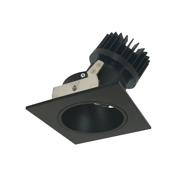 String Lights for Wedding ReceptionsNora Lighting NIO-4SD27XBB/HL 4" Iolite LED Square Adjustable Reflector With Round Aperture, 1500lm/2000lm (varies by housing), 2700K - Black Reflector / Black Flange