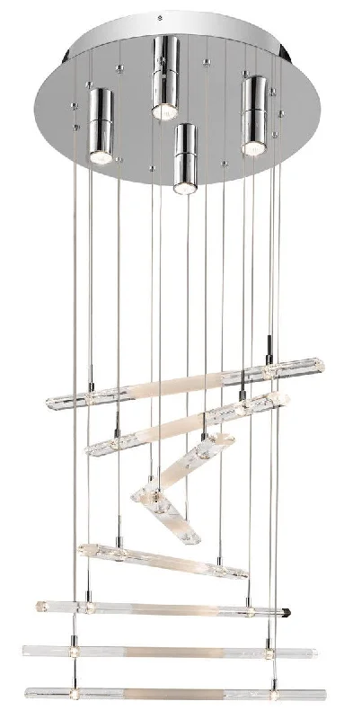 Elan by Kichler Lighting 83103 Trappa Collection Twenty Light Hanging Pendant Chandelier in Polished Chrome Finish Elan by Kichler Lighting 83103 Trappa Collection Twenty Light Hanging Pendant Chandelier in Polished Chrome Finish
