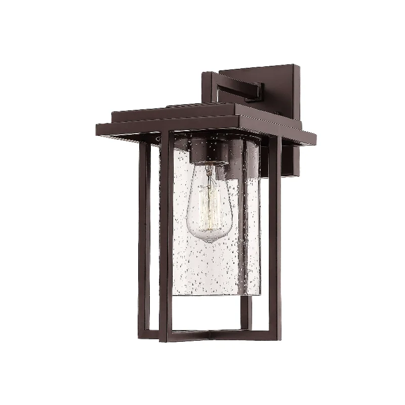 Industrial Ceiling - Mounted Lighting for Assembly PlantsAdair Outdoor Wall Sconce - Powder Coat Bronze - Clear Seeded Glass - 9.5in. Extension - E26 Medium Base Industrial Ceiling - Mounted Lighting for Assembly PlantsAdair Outdoor Wall Sconce - Powder Coat Bronze - Clear Seeded Glass - 9.5in. Extension - E26 Medium Base