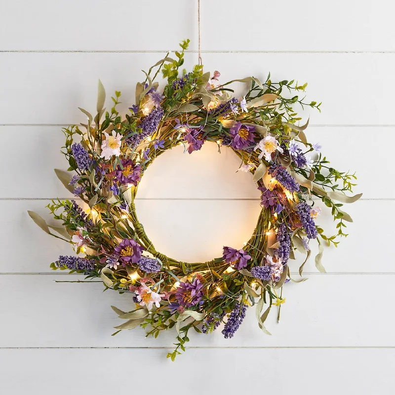 Twinkling String Lights for a Magical Atmosphere45cm Lavender Wreath Micro Light Bundle Twinkling String Lights for a Magical Atmosphere45cm Lavender Wreath Micro Light Bundle