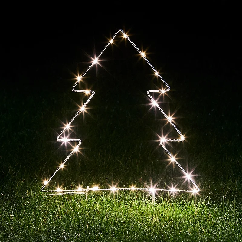 LED String Lights with Warm White GlowChristmas Tree Stake Lights