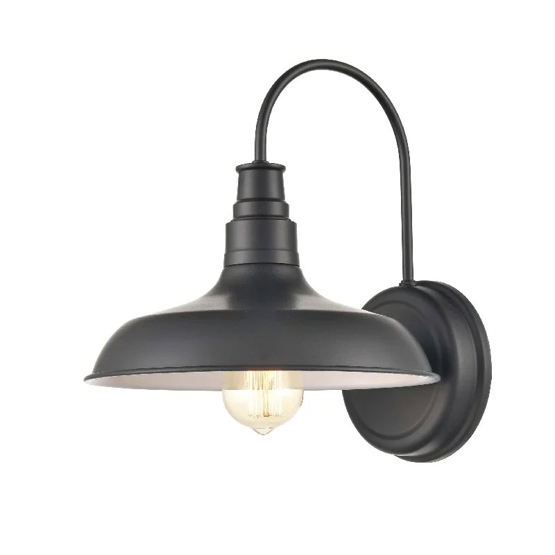 Industrial Lighting for Chemical PlantsOutdoor Wall Sconce - Powder Coat Black - 13in. Extension - E26 Medium Base Industrial Lighting for Chemical PlantsOutdoor Wall Sconce - Powder Coat Black - 13in. Extension - E26 Medium Base
