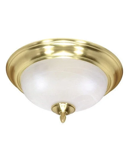 Nuvo Lighting 60-478 Sateen Collection Two Light Energy Star Efficient Fluorescent Ceiling Fixture in Satin Brass Finish Nuvo Lighting 60-478 Sateen Collection Two Light Energy Star Efficient Fluorescent Ceiling Fixture in Satin Brass Finish