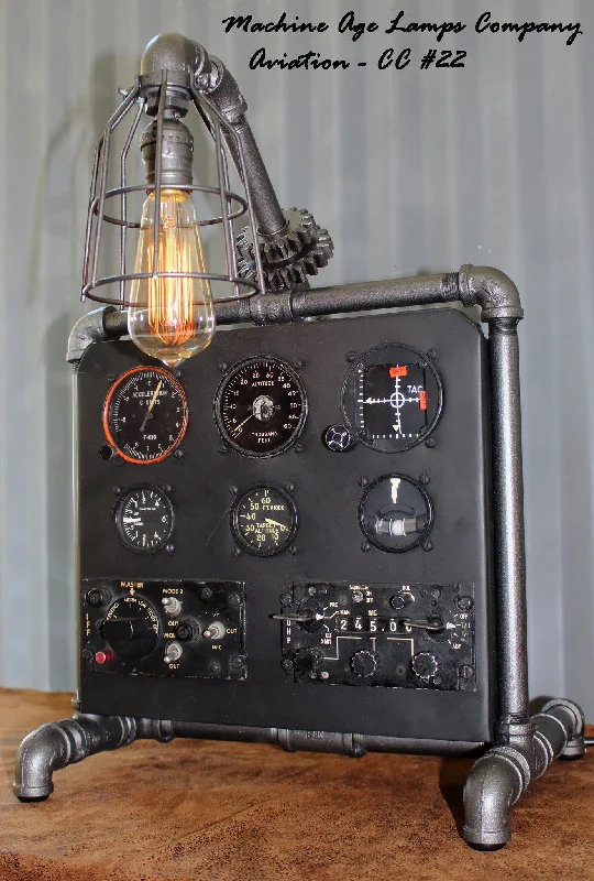 Industrial Lighting with High CRI (Color Rendering Index) for True Color PerceptionSteampunk Machine Age Aviation Lamp instrument Control Panel Air Plane #CC22 - SOLD Industrial Lighting with High CRI (Color Rendering Index) for True Color PerceptionSteampunk Machine Age Aviation Lamp instrument Control Panel Air Plane #CC22 - SOLD