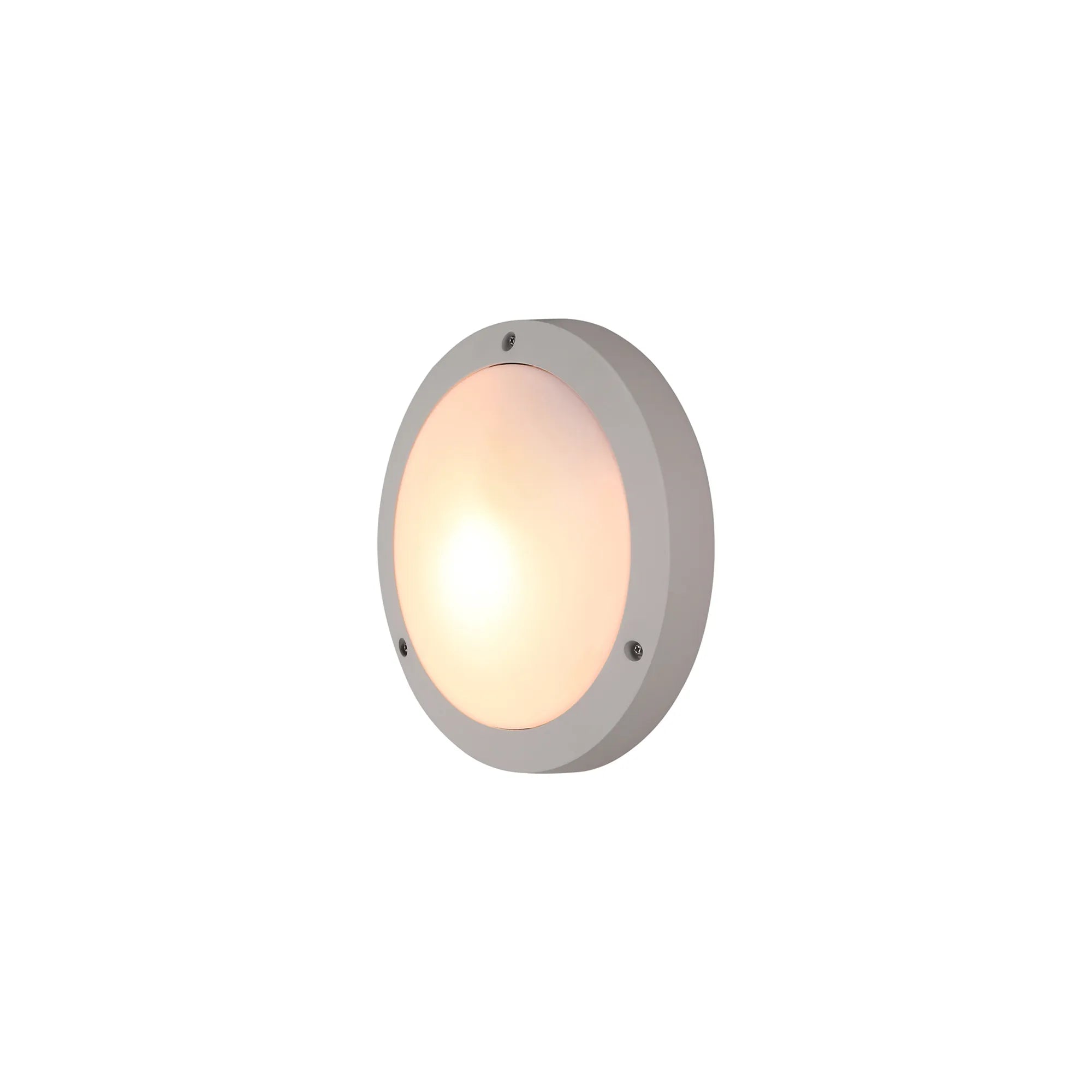 Daru Flush Wall Lamp IP54 - Black/White