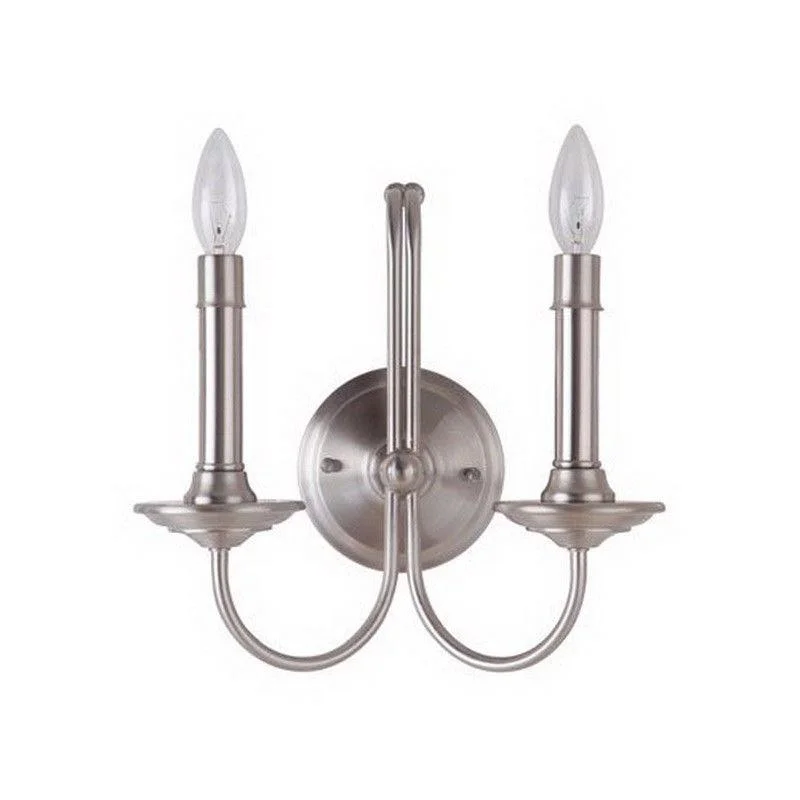 Craftmade Lighting 40762 PLN Avery Collection Two Light Wall Sconce in Polished Nickel Finish Craftmade Lighting 40762 PLN Avery Collection Two Light Wall Sconce in Polished Nickel Finish