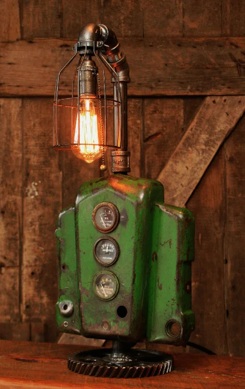 Industrial Ceiling - Mounted Lighting for Assembly PlantsSteampunk Lamp, Machine Age Lamp, John Deere Tractor Dash Farm - #97 - SOLD Industrial Ceiling - Mounted Lighting for Assembly PlantsSteampunk Lamp, Machine Age Lamp, John Deere Tractor Dash Farm - #97 - SOLD