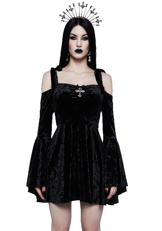 Nocturnal Elegance Mini Dress