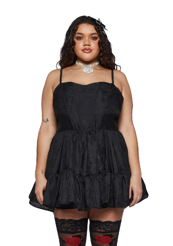 Plus This Magic Moment Mini Dress - Black