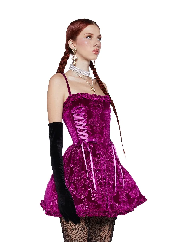 Sweet Icing Corset Dress - Raspberry