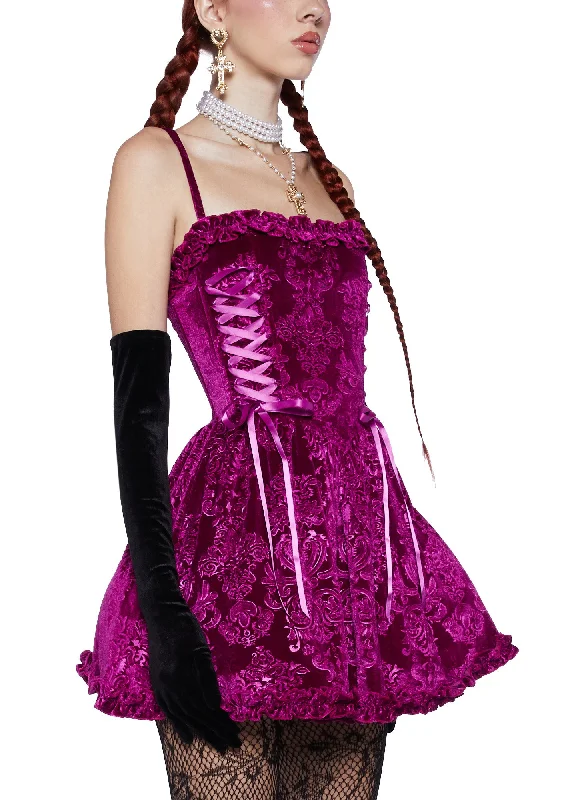 Sweet Icing Corset Dress - Raspberry