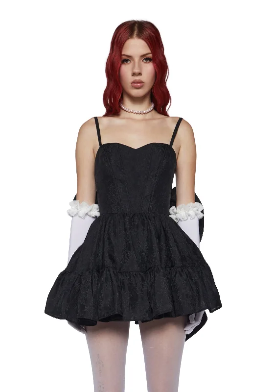 This Magic Moment Mini Dress -  Black