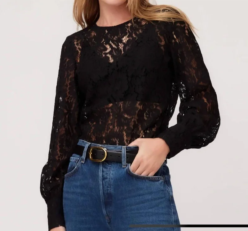 Bianca Lace Top In Black