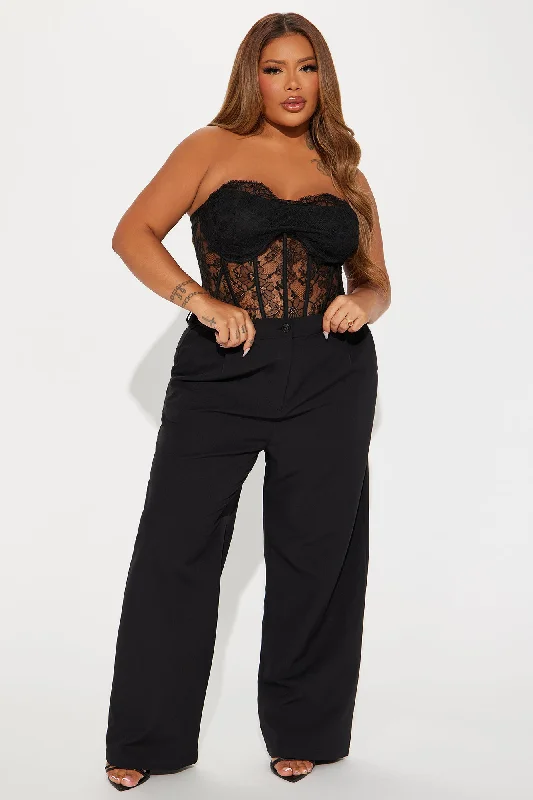 Sweetest Touch Lace Bodysuit - Black