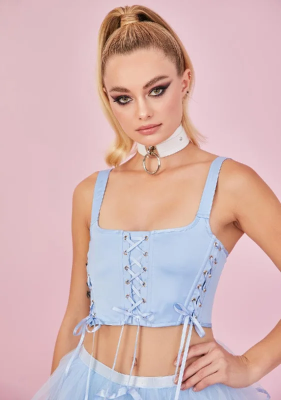 Thinking Of You Lace Up Bustier