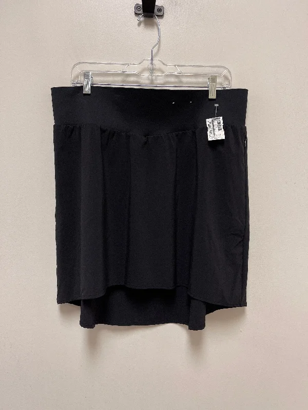 Black Athletic Skirt Flx, Size Xl