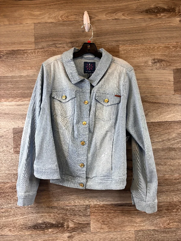 Jacket Denim By Isaac Mizrahi Live Qvc  Size: 1x