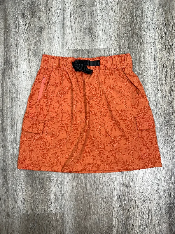 Orange Athletic Skirt ASPEN, Size S