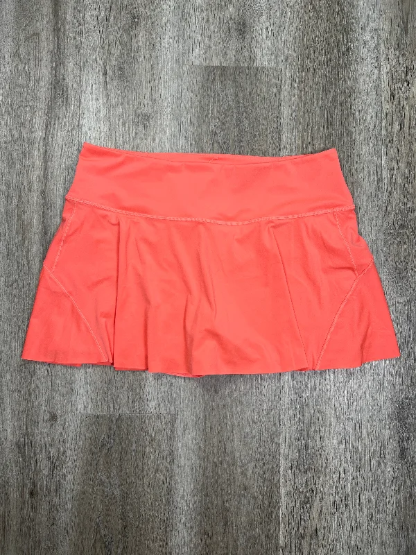 Orange Athletic Skort Athleta, Size Xl