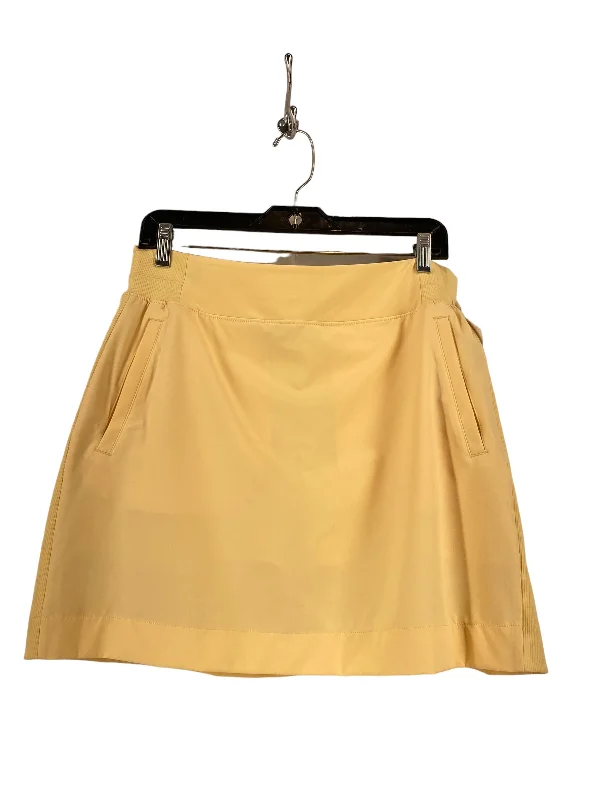 Yellow Athletic Skirt Members Mark, Size L