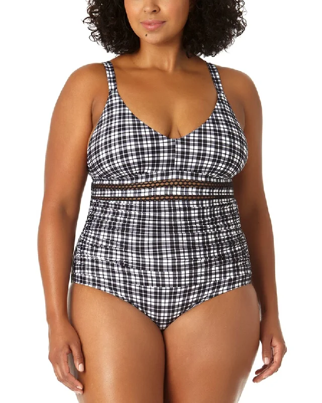 Anne Cole Trim Insert Tri One-Piece