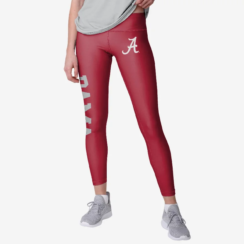 Alabama Crimson Tide Womens Solid Big Wordmark Legging