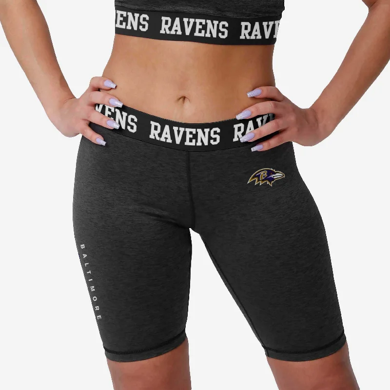 Baltimore Ravens Womens Team Color Static Bike Shorts