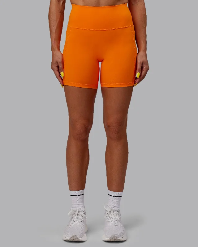 Fusion Mid-Length Shorts - Vibrant Orange