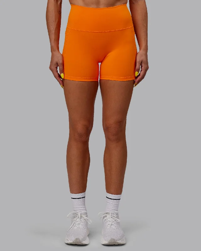 Fusion X-Length Shorts - Vibrant Orange