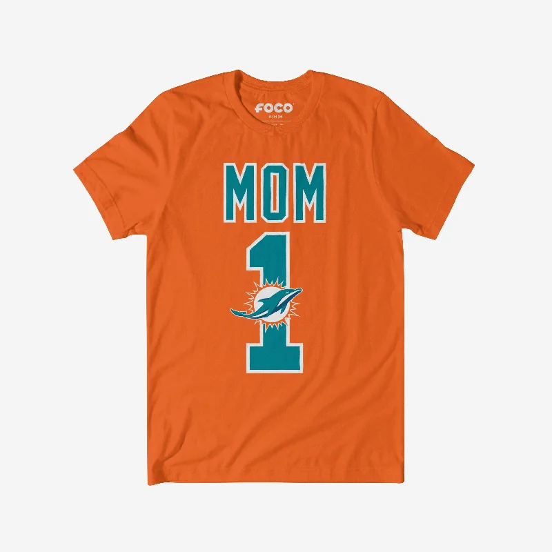 Miami Dolphins Number 1 Mom T-Shirt