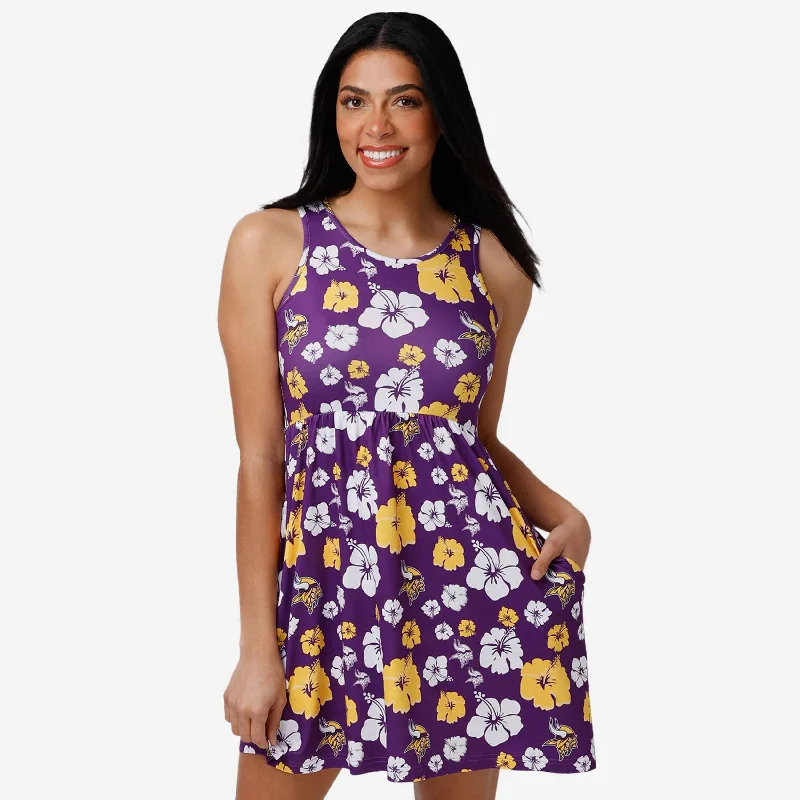 Minnesota Vikings Womens Fan Favorite Floral Sundress