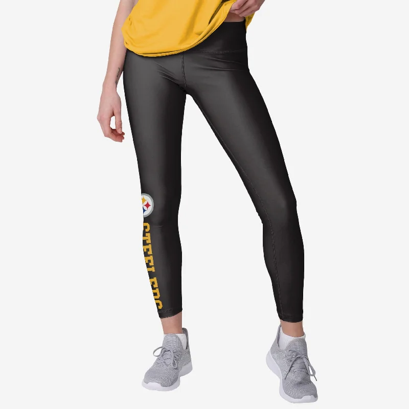 Pittsburgh Steelers Womens Solid Wordmark Legging