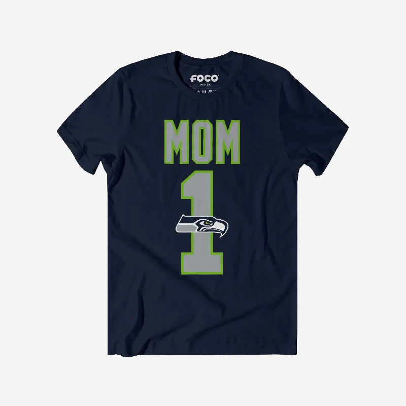 Seattle Seahawks Number 1 Mom T-Shirt