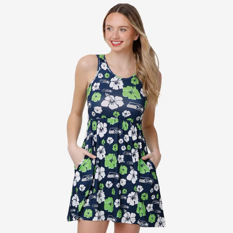 Seattle Seahawks Womens Fan Favorite Floral Sundress