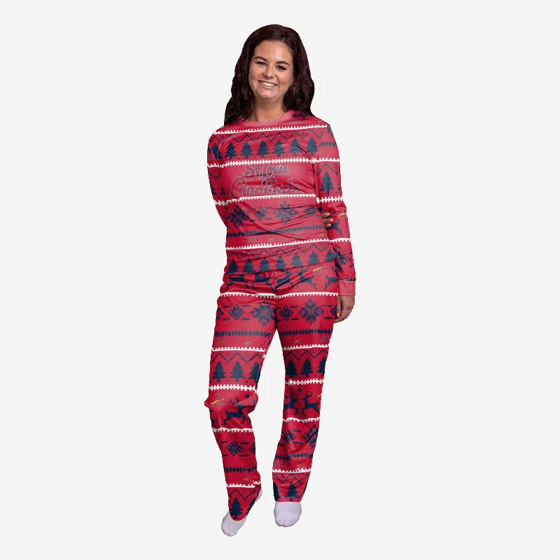 St Louis Cardinals Womens Family Holiday Pajamas