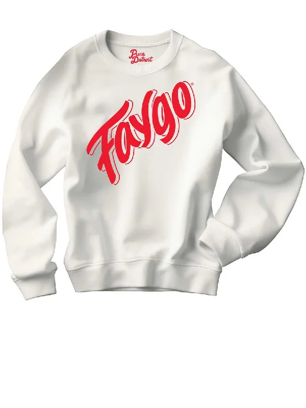 Faygo Heavyweight Crewneck Sweatshirt - White / Red