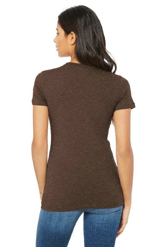 Bella + Canvas Womens The Favorite Short Sleeve Crewneck T-Shirt - Heather Brown