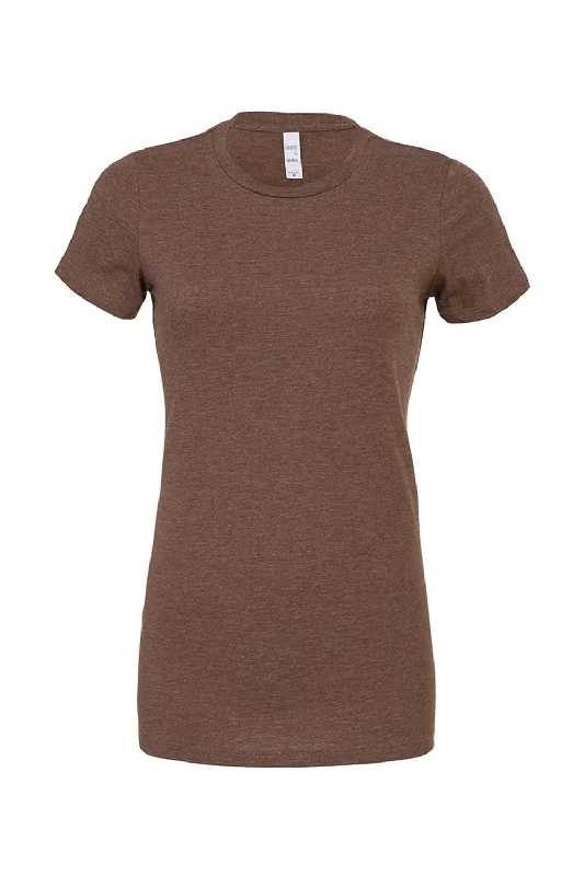 Bella + Canvas Womens The Favorite Short Sleeve Crewneck T-Shirt - Heather Brown