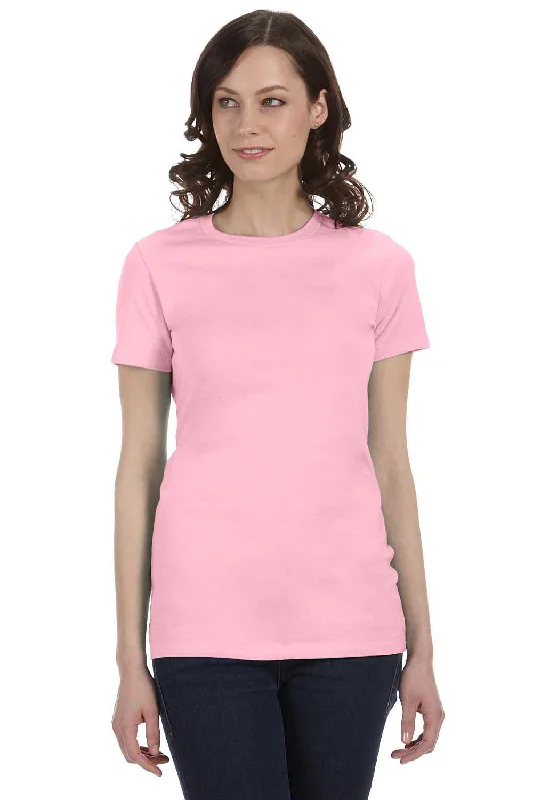 Bella + Canvas Womens The Favorite Short Sleeve Crewneck T-Shirt - Pink