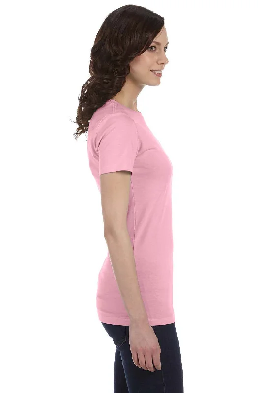 Bella + Canvas Womens The Favorite Short Sleeve Crewneck T-Shirt - Pink